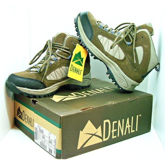 Denali Shoes - Womens Denali Trailhead High Top Ankle Hiking Work Shoes Boots Brown Sz 6.5 NIB